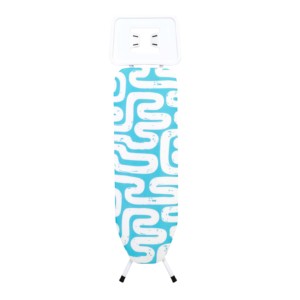 Tabla de planchar MILENYUM PASSION S con altura ajustable, estación de vapor, cubierta de algodón, plegable, de tela y plástico, para viaje y armario. - Product Image 2
