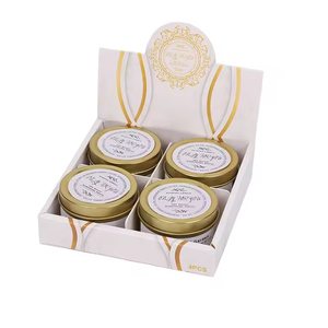 Boîtes de bougies en or et argent en gros de luxe portables de voyage Bougies parfumées en cire de soja naturelle - Product Image 3