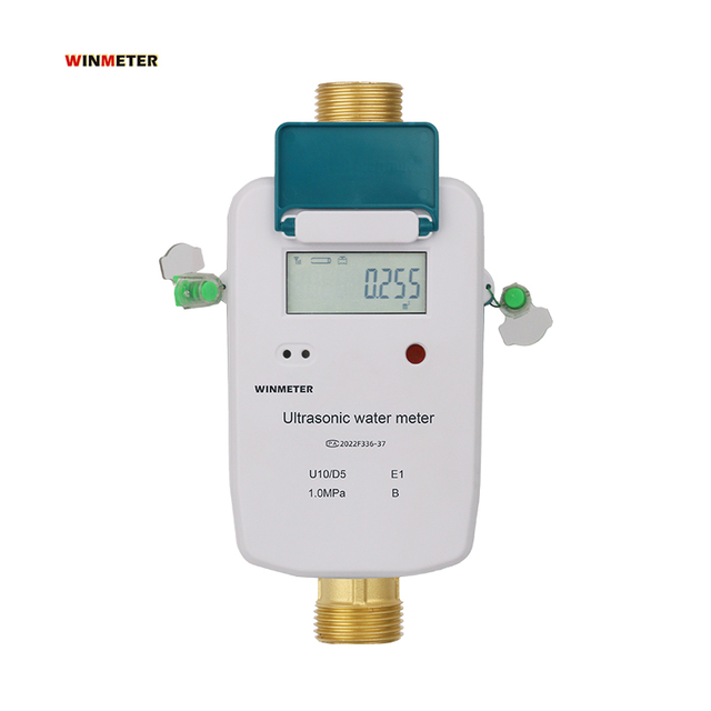 Hot Selling DN15 Wireless LoRaWAN Brass Smart Ultrasonic Water Meters R250-R400 ISO4064 Certified with Valve Control
