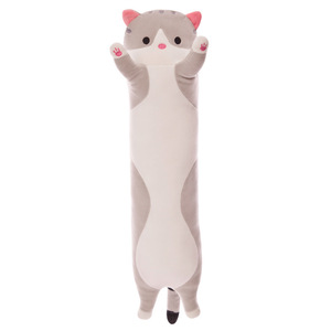 Peluche longue en forme de chat, jouet en peluche doux, poupée en peluche pour le lit ou comme cadeau - Product Image 5