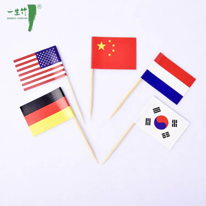 Tùy Chỉnh Thân Thiện Với Môi Dùng Một Lần Tre Tăm In Thực Phẩm Chọn Và Cocktail Giấy Chất Liệu Hồng Kông Phong Cách - Product Image 2