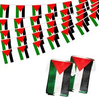 Drapeau de la Palestine-International palestinien Bunting Pennant Banner