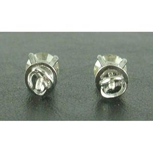 Pendientes de Diamantes Jewelspaark, 2.07 Ct, Corte Redondo, Color I-J, Claridad I2-I3, Oro Blanco de 14K, Engaste de Garras, para Compromiso - Product Image 5