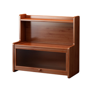 Estante de Almacenamiento de Madera de Múltiples Niveles con Cajón Antipolvo para Especias de Cocina y Organización de Escritorio, Tipo de 3 Pisos - Product Image 5