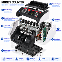 Compteur de billets automatique à chargement par le haut avec écran couleur TFT 2,8 pouces 03E pour la vente au détail