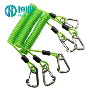 Tùy chỉnh nặng cuộn dây buộc với đôi thép không gỉ vít Khóa Carabiners cho an toàn