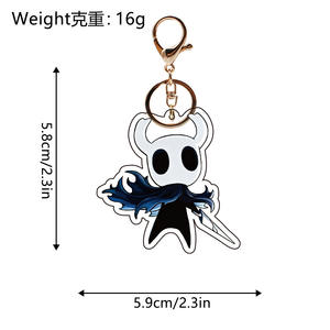 Llavero de juguete acrílico Hollow Knight de gran venta, estilo europeo y americano, modelo individual Y-3, hecho en China - Product Image 3