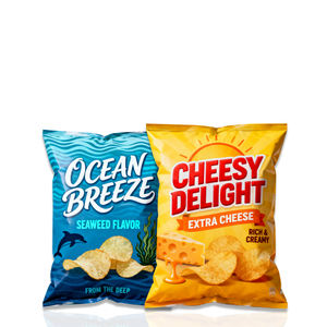 Envasado de alimentos personalizado, papel de aluminio, bolsa de plástico laminado, bolsa de sellado trasero para patatas fritas, bolsas de paquete para pequeñas empresas - Product Image 1