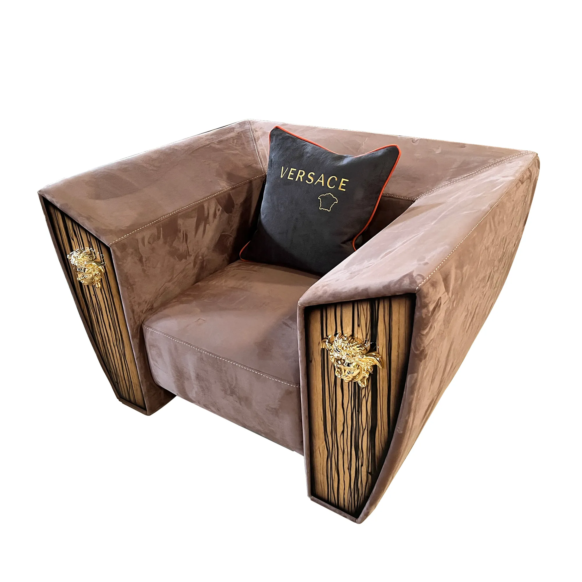 Кресло из коричневой кожи, роскошный диван для гостиной, высококлассный итальянский диван, современный дизайн, под заказ