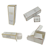 Brillant Laser Argent Kraft Papier Rouge À Lèvres Brillant À Lèvres Tube Boîte D'emballage Cosmétiques Personnalisés Recyclé Éponge Doublé Emballage
