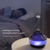 Diffuseur d'air à roche volcanique pour parfum d'intérieur, fabricant OEM, 300 ml, avec minuterie, effet flamme de lave et méduse, humidificateur diffuseur pour marques mondiales
