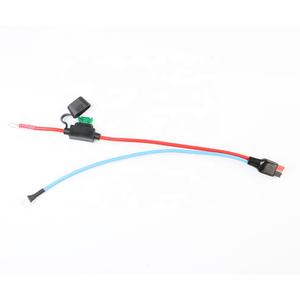 Cable de Alimentación de 30A con Conectores de Terminal de Cobre SC de 4.5mm, Cable de Conversión Azul y Rojo para Batería con Portafusibles Micro Mediano de 30A - Product Image 3