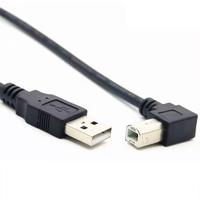 USB2.0 pria B KE pria Printer kabel Data berlapis nikel jaket PVC untuk Printer komputer kamera pemindai hitam AM BM kabel USB 2.0