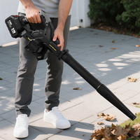 Souffleur à feuilles sans fil portable de qualité professionnelle, sans balais, 520 de pression de vent, batterie 3.0Ah - Multi-usages pour la maison et l'industrie