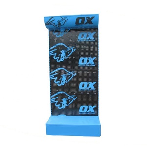 Exhibidores de Pie Personalizados Azules para Tiendas de Ferretería con Diseño de Panel Metálico Perforado para Colgar - Product Image 4