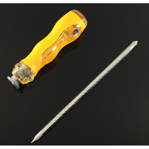 Destornillador de doble punta Phillips y plano, con extensión para tornillos de cazoleta, grado industrial, niquelado, magnético y aislado, para costura - Product Image 4