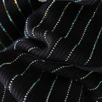OEM ODM Ensemble 2 pièces Robe midi à boutons et Pull à capuche en maille avec strass thermocollés pour femme style streetwear