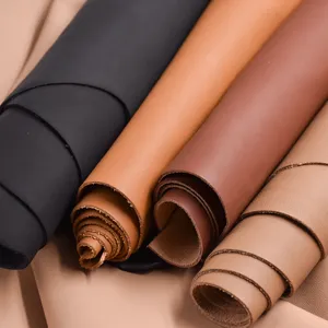 थोक सस्ती सामग्री कृत्रिम पु चमड़ा माइक्रोफाइबर बंधुआ असली लेदर असली लेदर बैग और जूता बनाने की सामग्री - Product Image 6