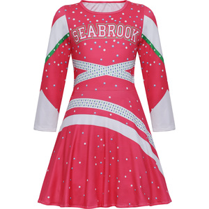 Uniforme de <span class=keywords><strong>Animadora</strong></span> de la Escuela Secundaria <span class=keywords><strong>Zombie</strong></span> 3 para Niños, Disfraz de Halloween, Falda de Poliéster - Product Image 3