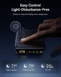 Cargador USB C <span class=keywords><strong>Baseus</strong></span> Picogo de 140W, Cargador Rápido para Múltiples Dispositivos con 4 Puertos, Pantalla Inteligente y <span class=keywords><strong>Control</strong></span> Táctil, Tecnología GaN - Product Image 6