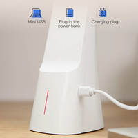 Lampe de bureau portable pliable, protection des yeux, charge enfichable, lampe de chevet de lecture pour enfants à double usage