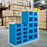 Boîte de rangement pliable en plastique ondulé PP Coroplast pour chaussettes et vêtements, bac de tri empilable en corflute pour usine