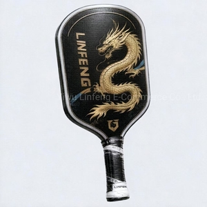 Raquette de pickleball en fibre de carbone 16 mm avec noyau alvéolé, carbone brut T700, finition grain de <span class=keywords><strong>sable</strong></span>, corps allongé et large en polypropylène, vente en gros - Product Image 1