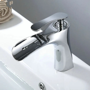 Grifos <span class=keywords><strong>de</strong></span> lavabo <span class=keywords><strong>de</strong></span> oro <span class=keywords><strong>de</strong></span> un solo mango al por mayor, grifo mezclador <span class=keywords><strong>de</strong></span> lavabo <span class=keywords><strong>de</strong></span> baño <span class=keywords><strong>de</strong></span> cascada montado en cubierta, <span class=keywords><strong>Sensor</strong></span> sin contacto <span class=keywords><strong>de</strong></span> latón al por menor - Product Image 4