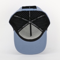 Casquette de sport de baseball imperméable à 5 panneaux pour hommes, casquette de golf en caoutchouc avec logo personnalisé, casquette laser Hotsale