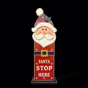 Décorations en bois personnalisables, Père Noël, utilisées pour la décoration de la maison, les fêtes, les vacances, Noël - Product Image 1
