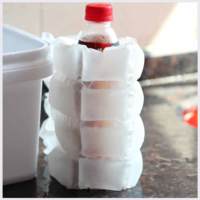 Sac de glace sèche 24 cellules en feuilles sacs en plastique pour glaçons packs de glace biologiques jetables pour l'expédition de nourriture vente en gros