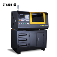 Tour CNC CTMACH Black Box 210, machine à tourner horizontale compacte de table, automatique, haute précision