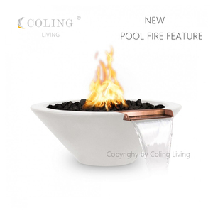 COLB002 Lámpara <span class=keywords><strong>de</strong></span> Cascada <span class=keywords><strong>para</strong></span> Piscina <span class=keywords><strong>de</strong></span> Jardín <span class=keywords><strong>de</strong></span> Hormigón Suministrada por Fábrica, Fuente <span class=keywords><strong>de</strong></span> Fuego <span class=keywords><strong>para</strong></span> Piscina, Cuenco <span class=keywords><strong>de</strong></span> Fuego a Gas - Product Image 2