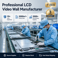 Mur vidéo LCD 46 pouces à cadre fin, luminosité 500 cd/m², gamme de couleurs 100 % sRGB