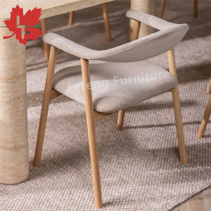 Sillas de Comedor Modernas de Terciopelo Estilo Granja Moderna de Seattle, con Cojines Gruesos, Silla de Restaurante Tapizada de Alta Gama - Product Image 1