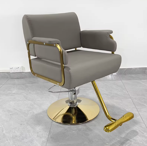 Moderner Schwarz-Goldener Friseurstuhl für Damen und Herren Chinas Bester Hersteller Großhandel Friseur- und Barbier-Stühle - Product Image 2