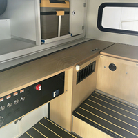 Camper de camion moderne avec lit coulissant pour 4x4 tout-terrain |   Réfrigérateur solaire pour camping-car en aluminium, usage intensif