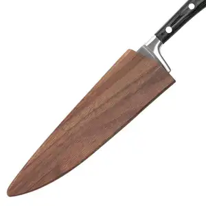 professional hunting knife cover with sheath fixed blade knife with sheath for knives with Natural walnut Wood magnet