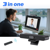 5X Zoom Yapay Zeka Otomatik Takip Kamerası Usb Toplantı Kamerası Web Kamerası 4K Ses ve Video Hepsi Bir Arada Konferans Bilgisayar Web Kamerası