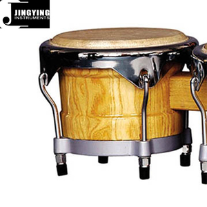 2024 Jingying Music Latin Drums Series, venta al por mayor WB0709 7 y 9 pulgadas Piezas de madera galvanizadas Tendencia de moda <span class=keywords><strong>Bongo</strong></span> Drums - Product Image 2