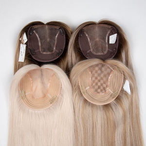 Topper de Cabello Humano Virgen Europeo 6*7 Mono Net Topper con Cutícula Alineada, Base de Seda con Clip, en Stock - ¡Venta Caliente! - Product Image 4