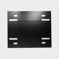 Boîte magnétique noire surdimensionnée personnalisée XXXL avec ruban pour robe