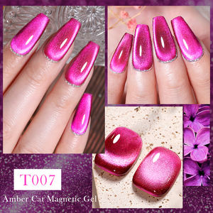 BORN PRETTY PRO Gel magnétique <span class=keywords><strong>semi</strong></span>-professionnel <span class=keywords><strong>permanent</strong></span> pour ongles, effet œil de chat, <span class=keywords><strong>rouge</strong></span> rose gelée, ambre, pour l'automne et l'hiver - Product Image 4