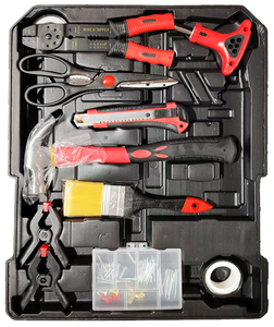 Kit d'outils à douilles en aluminium de haute qualité et durable, 186 pièces, sans fil, coffret rigide, ensemble complet d'outils à main - Product Image 5