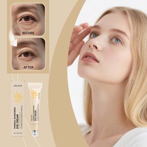 Base de maquillage quotidienne naturelle, crème pour les yeux avec écran solaire minéral, réduction des cernes et des poches, protection solaire - Product Image 2