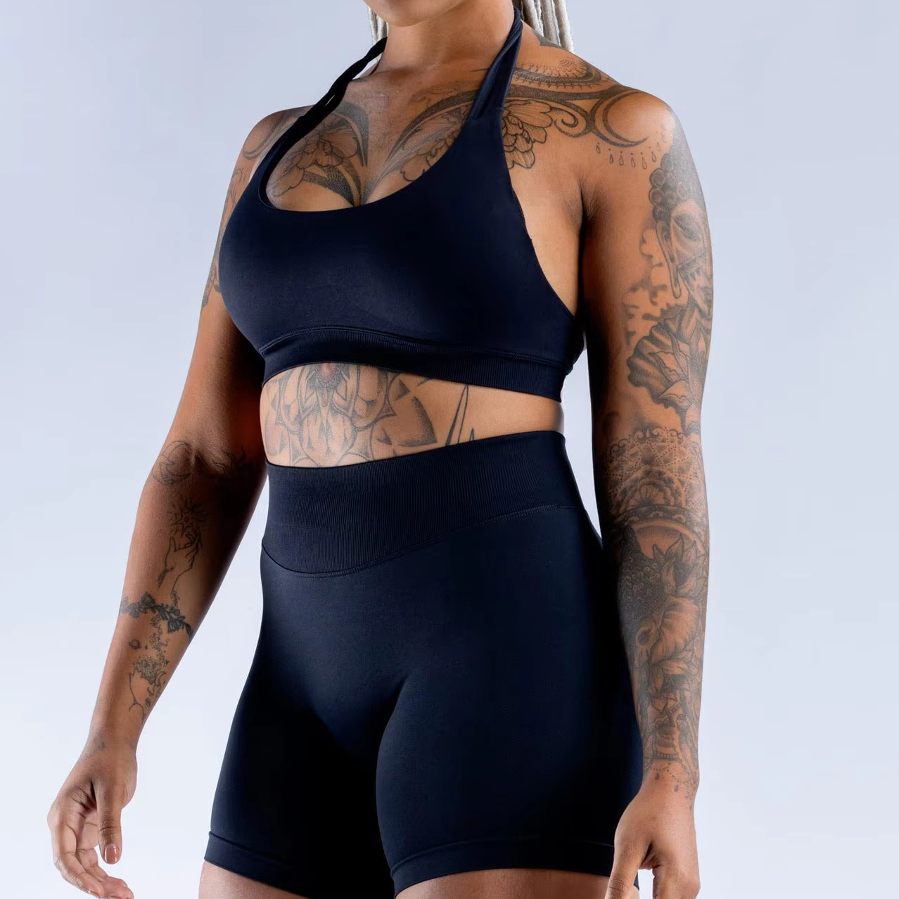 Soutien-gorge + short noir