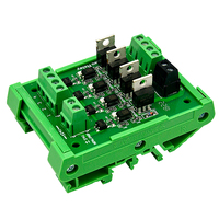 Panneau d'amplificateur de sortie plc DC 4 canaux 5A, module de commande avec isolation octocoupleur, déclencheur de niveau haut/bas sans contact