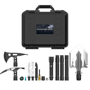 Kit d'outils de survie multifonctionnel Td14, 14 en 1, en métal compact, pour le camping en plein air, outil d'urgence - Product Image 6