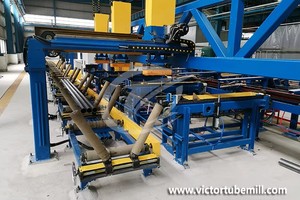 VZH-100QH Direkte Vierkantrohr-Walzmaschine für ERW-Rohre 30x30-100x100mm Kohlenstoffstahl PLC-Steuerung Baumaschinenfabrik - Product Image 2
