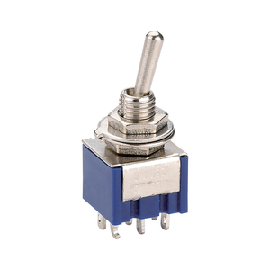 Mini interrupteur à bascule pour guitare / Mini interrupteurs à bascule marche-arrêt-marche / Interrupteur à bascule 3 voies 6 broches 3A 12V - Product Image 2